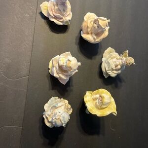 Cherub Flower Figurines Set